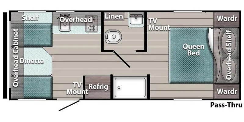 Gulf Stream TrailMaster 19RD floor plan