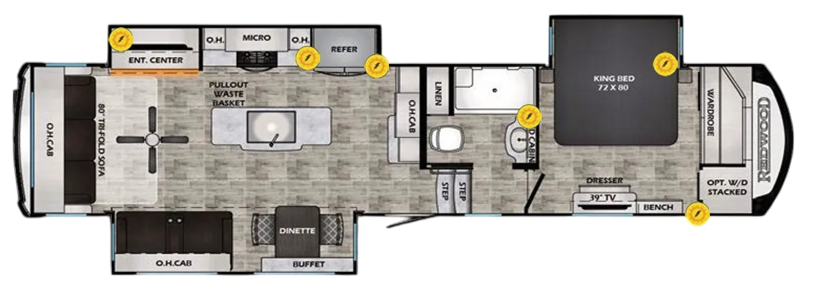 CrossRoads Redwood 3401RL floor plan