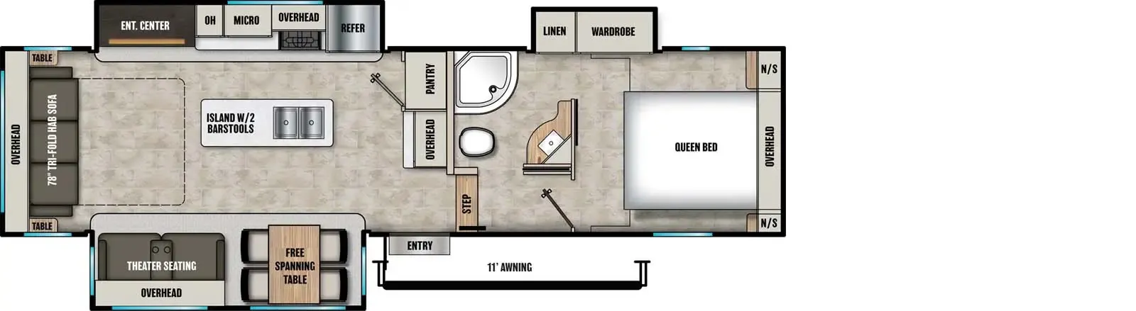 2026 Coachmen Chaparral Lite 30RLS - Floor plan