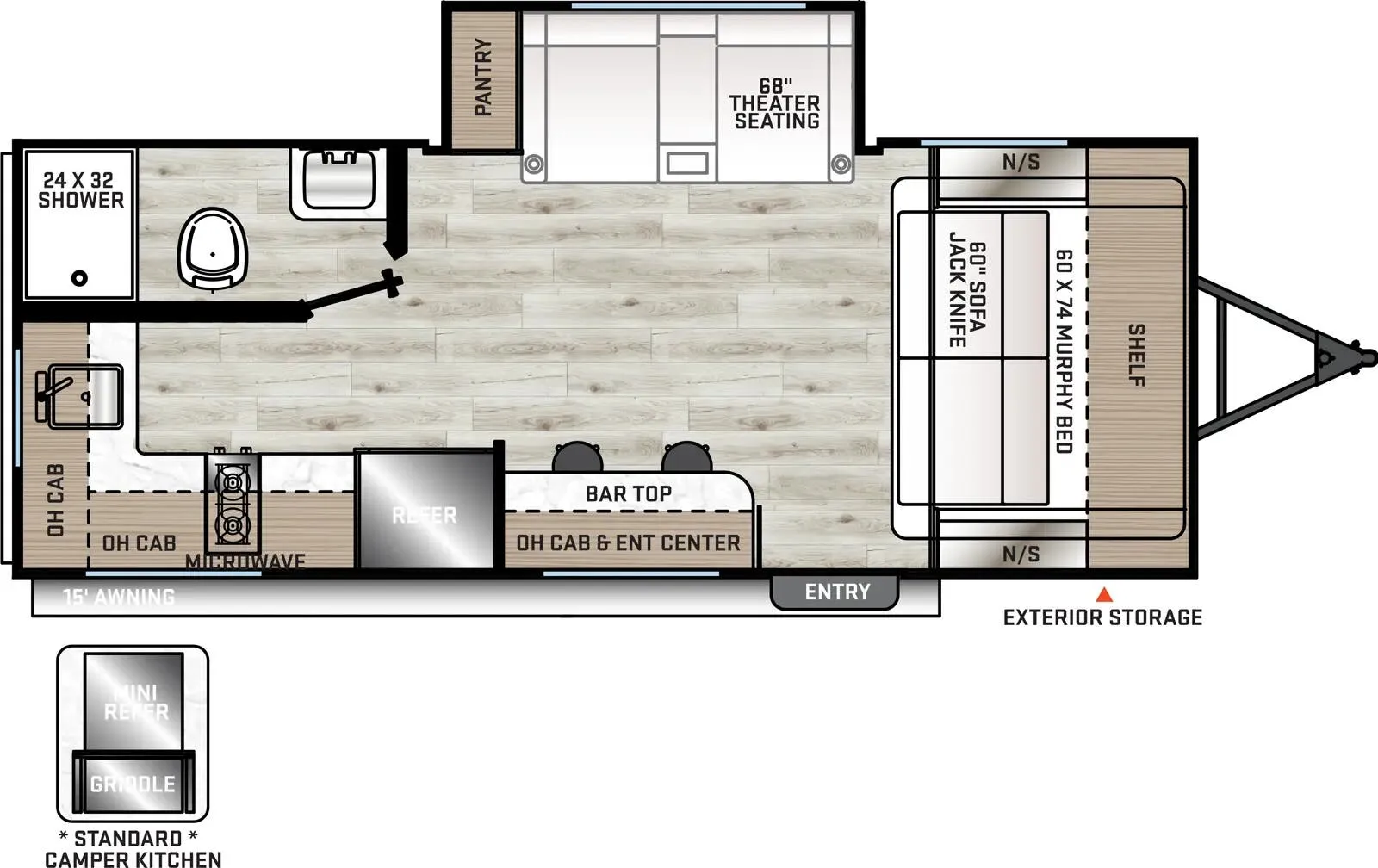 Coachmen Catalina Summit Series 7 184RBS floor plan