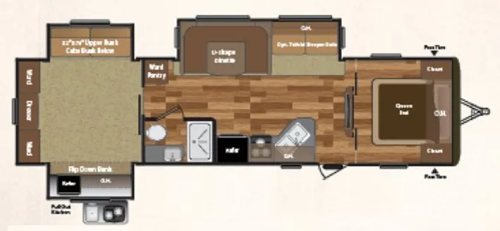 Keystone Hideout 31RBTS exterior