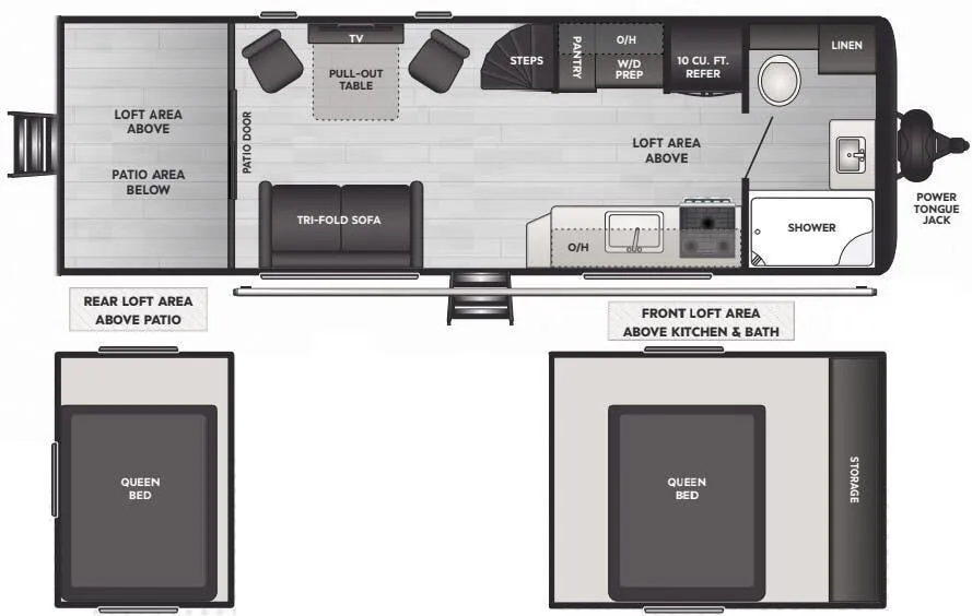 Keystone Springdale 245ML floor plan