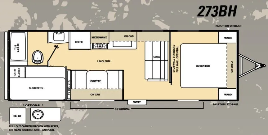 Coachmen Catalina 273BH floor plan