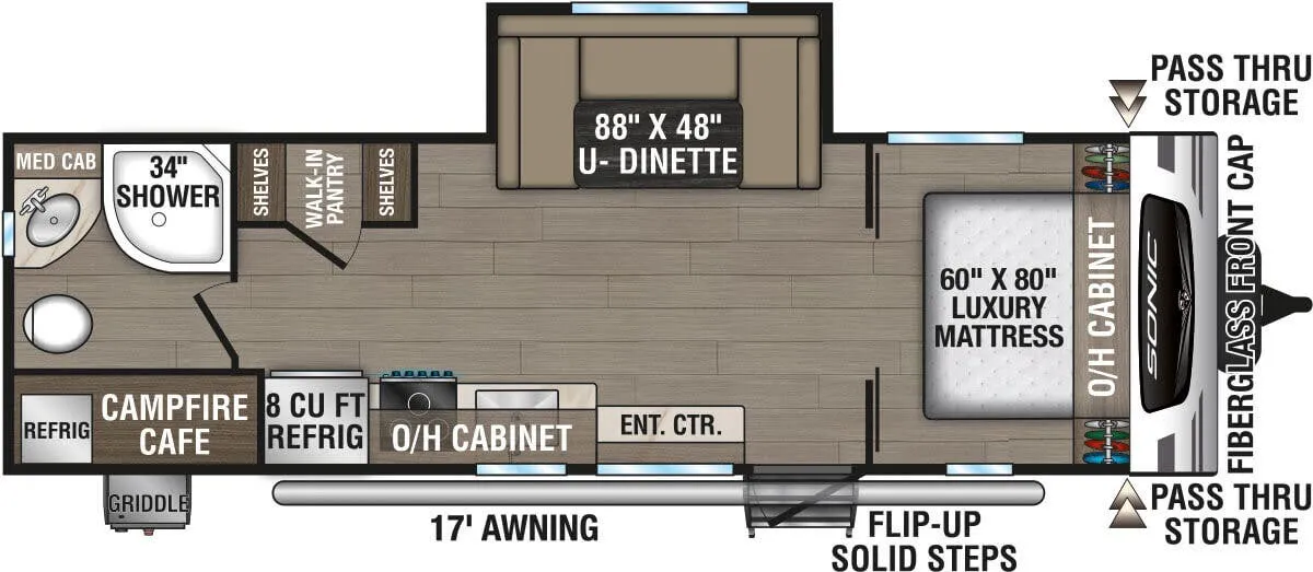 Venture RV Sonic SN241VRB floor plan