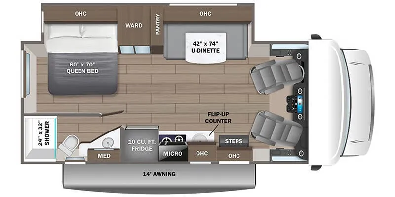 2025 Entegra Coach Qwest SE 24L floor plan