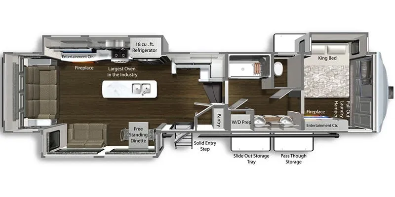 Dutchmen Yukon 400RL floor plan
