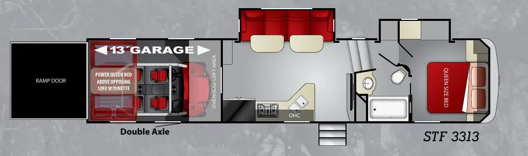 Cruiser RV Stryker STF 3313 floor plan