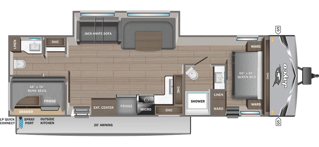 2026 Jayco Jay Flight SLX 330TBS floor plan