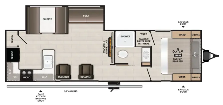 Forest River Salem 27RK floor plan