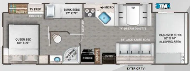 Thor Motor Coach Geneva 31VT floor plan