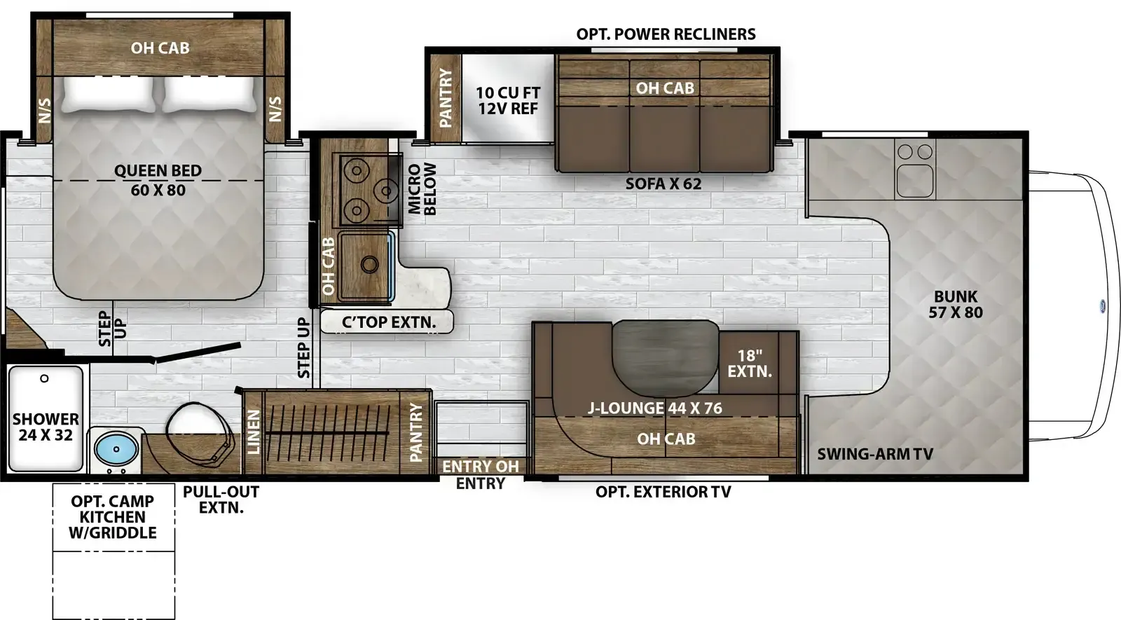 2027 Coachmen Leprechaun 260DS - Floor plan