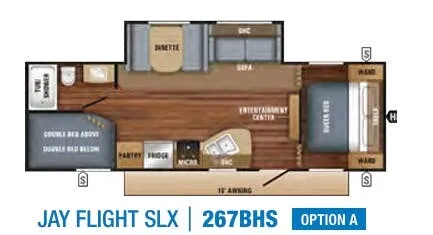 Jayco Jay Flight SLX 8 267BHS floor plan