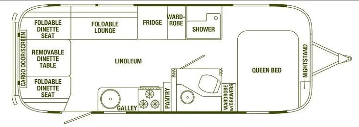 Airstream Eddie Bauer BASE floor plan