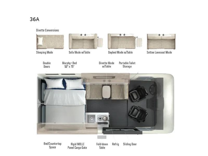 2027 Winnebago Solis Pocket 36A floor plan