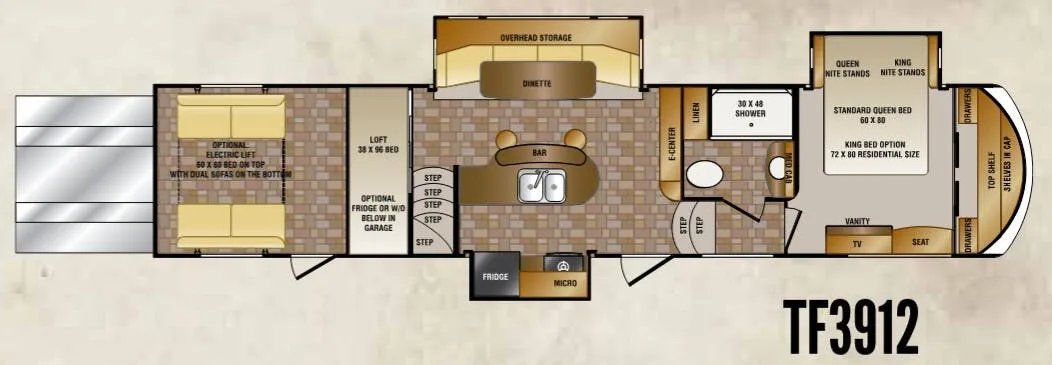 CrossRoads Elevation TF3912 floor plan