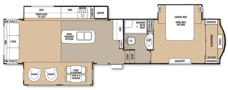 2014 Forest River Cedar Creek 36CKTS floor plan