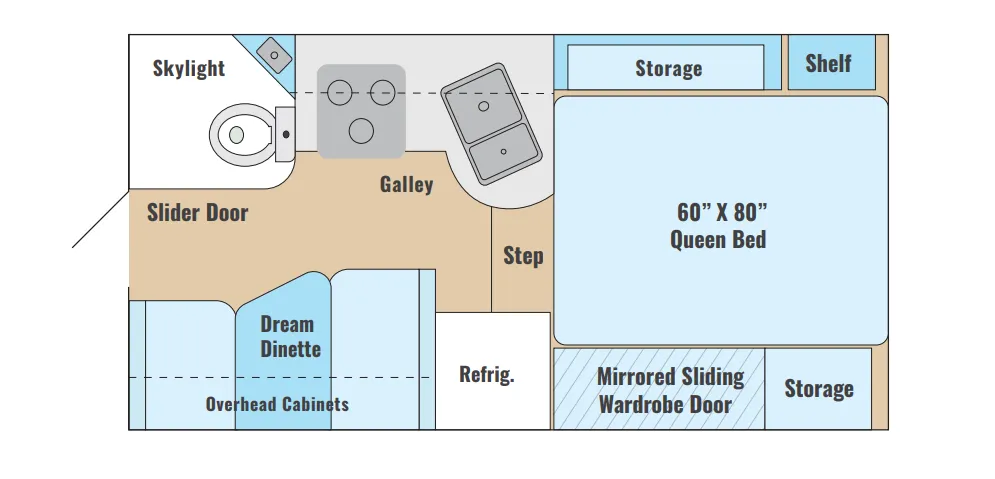 2021 Adventurer Adventurer 89RB floor plan