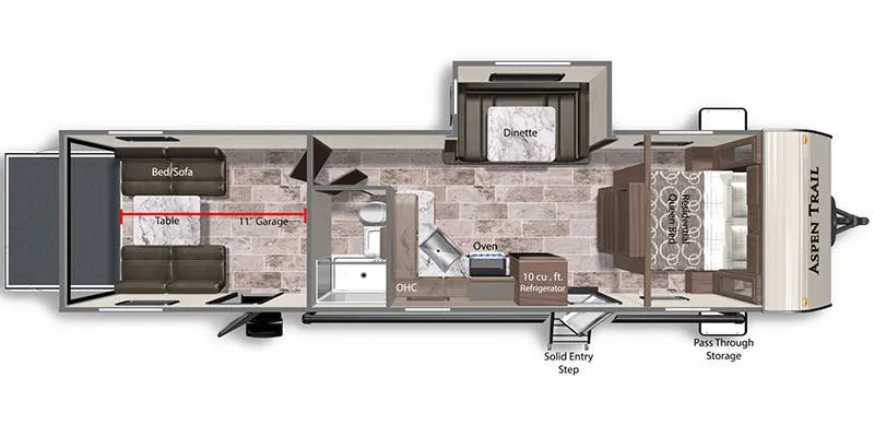 Dutchmen Aspen Trail 3250THS floor plan