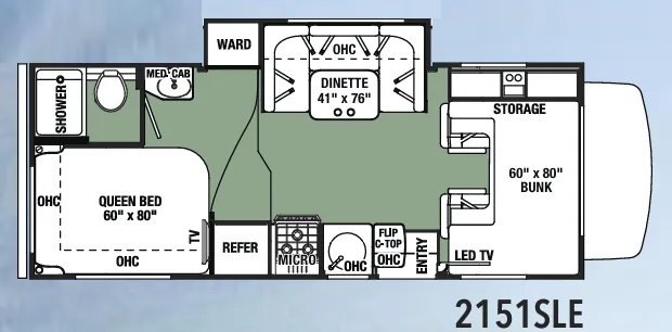 Forest River Forester LE 2151SLE floor plan