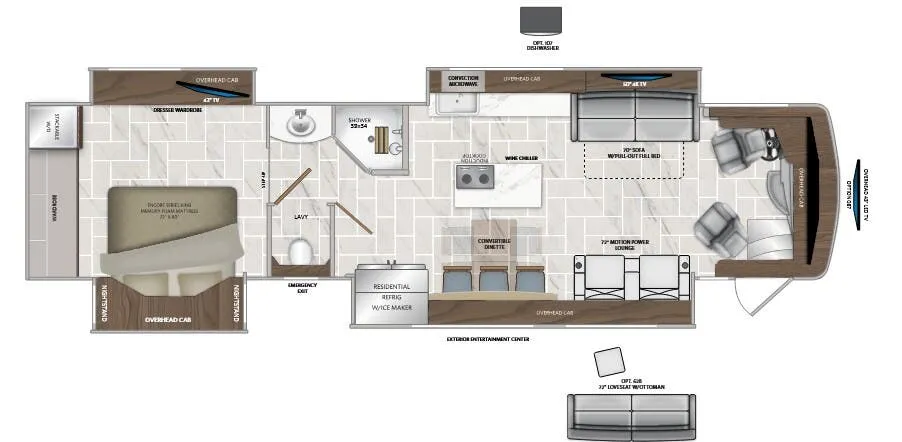 American Coach American Dream 39RK floor plan