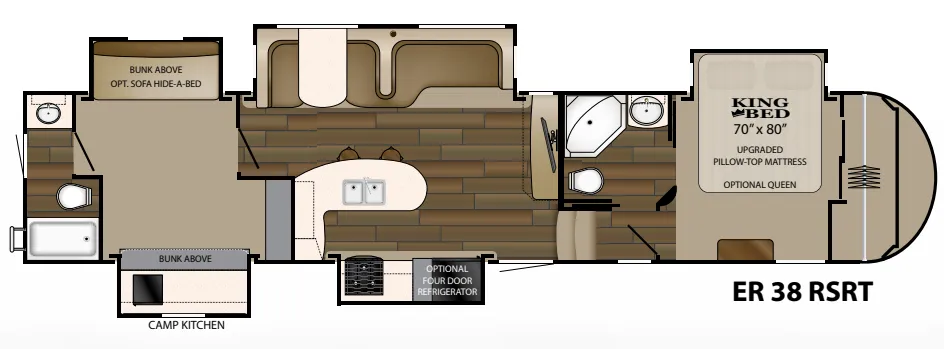 Heartland ElkRidge 38RSRT floor plan