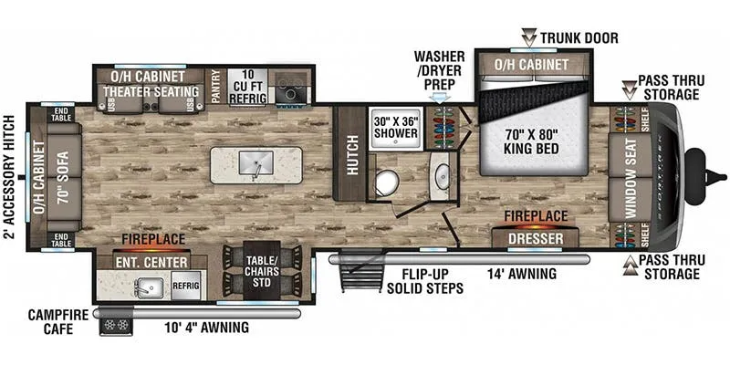 Venture RV SportTrek Touring Edition STT343VIK floor plan
