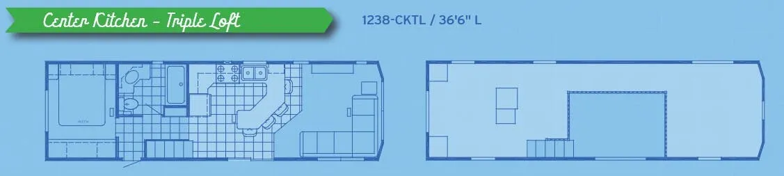 Canterbury RV Parkvue 1238-CKTL floor plan