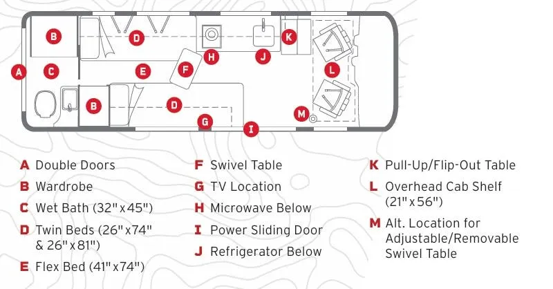 Winnebago Boldt 70KL floor plan