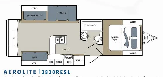 Dutchmen Aerolite 2820RESL floor plan