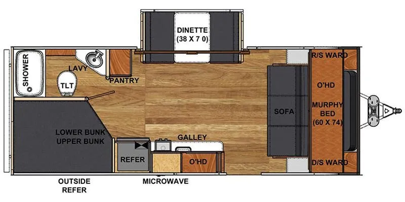 Eclipse Milan T20BHS floor plan