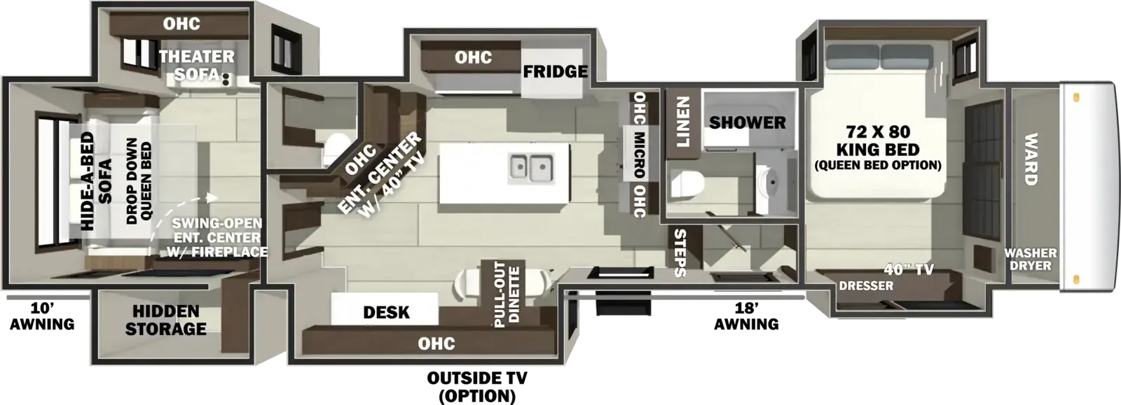 Forest River RiverStone 442MC floor plan