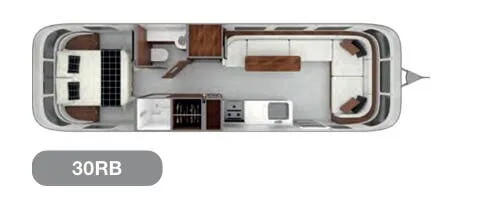 Airstream Globetrotter 30RB floor plan