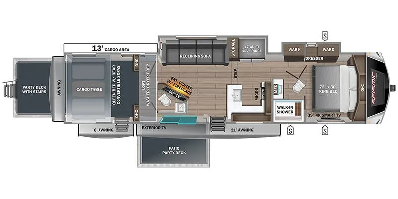 2025 Jayco Seismic Luxury Series 4113 - Floor plan