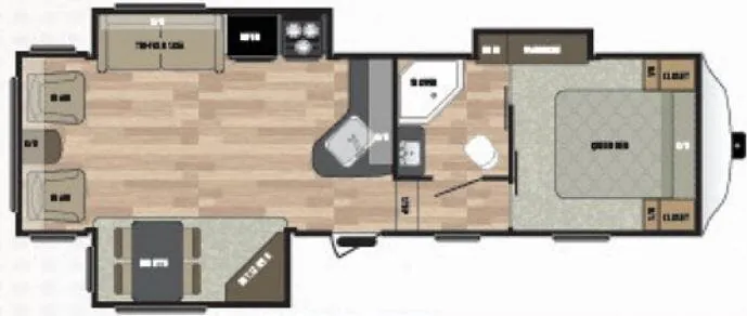 Keystone Springdale 278FWRL floor plan