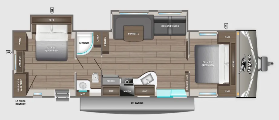 Jayco Jay Flight 380DQS floor plan