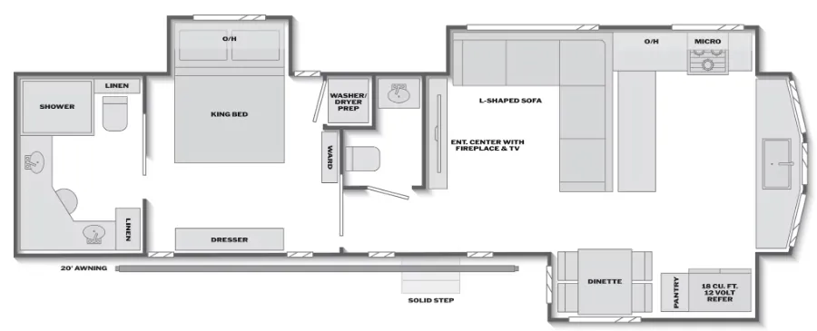 Keystone Springdale 3890FKRB floor plan