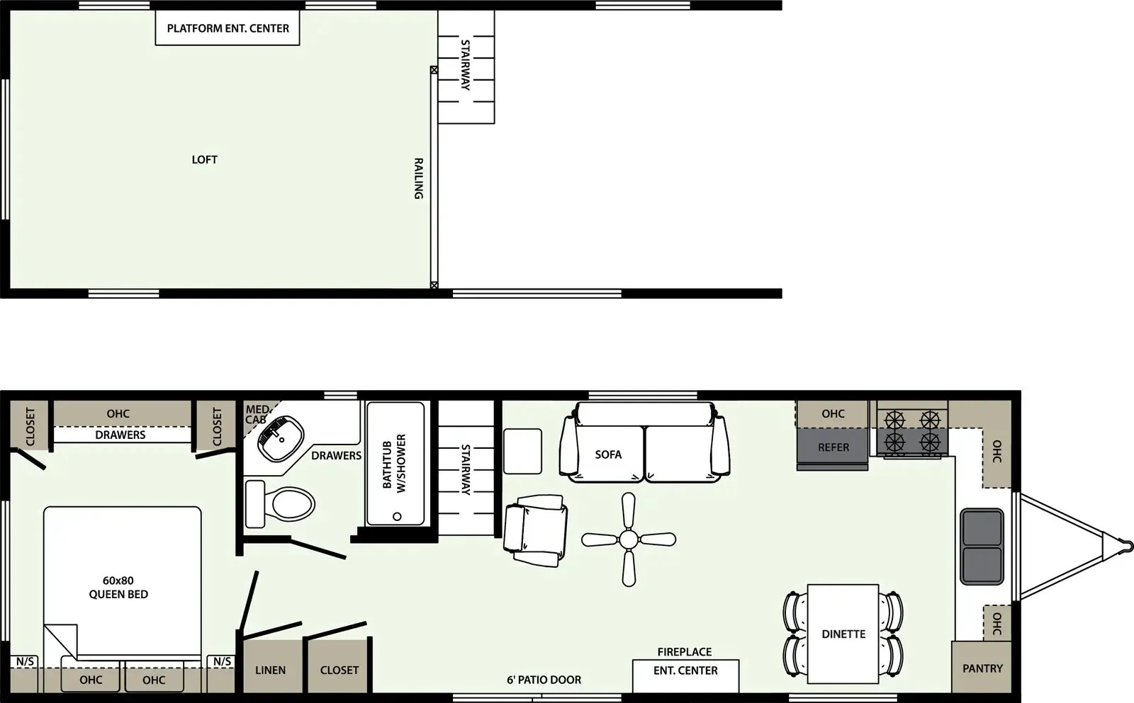 Forest River Quailridge 40FKL floor plan