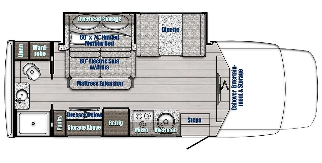 Gulf Stream BT Cruiser 5260 floor plan