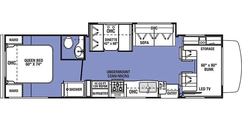 Forest River Sunseeker 2850S LE floor plan