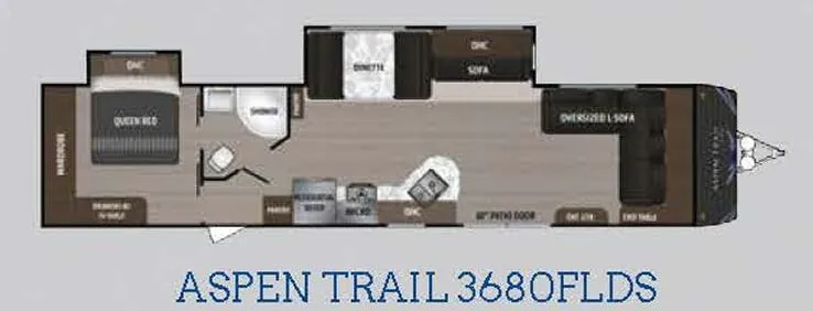 Dutchmen Aspen Trail 3680FLDS floor plan