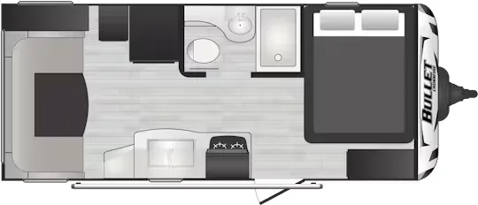 Keystone Bullet Crossfire 1900RD floor plan