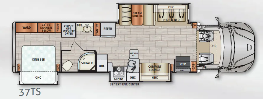 Dynamax Corp DX3 37TS floor plan