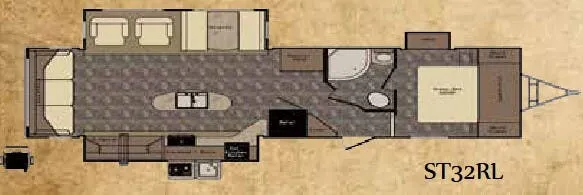 CrossRoads Sunset Trail Reserve ST32RL floor plan