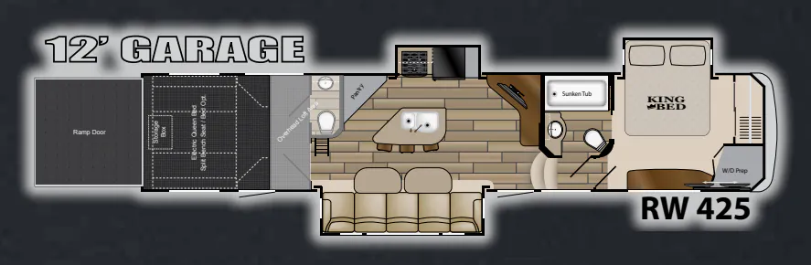 Heartland Road Warrior 425 floor plan