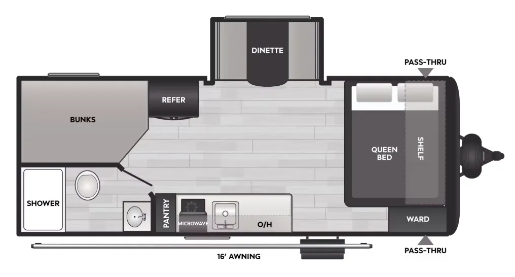 Keystone Coleman 19B floor plan