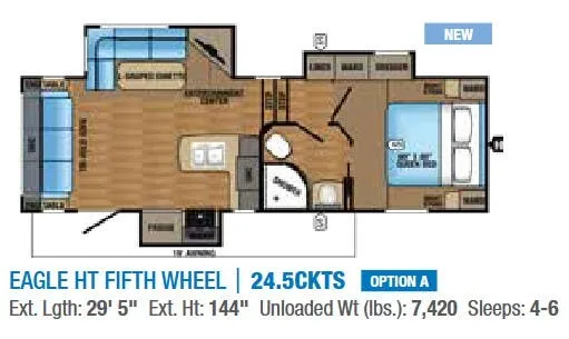 Jayco Eagle HT 245CKTS floor plan