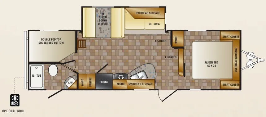 CrossRoads Zinger ZT28BH floor plan