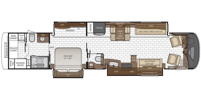 Newmar London Aire 4579 floor plan