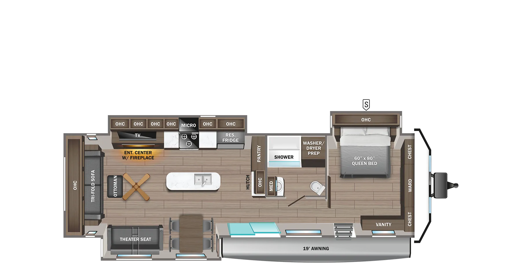 Jayco Jay Flight Bungalow 40RLTS floor plan