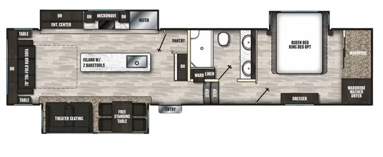 Coachmen Brookstone 350RL floor plan